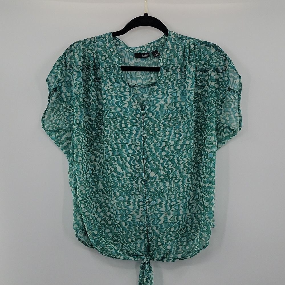 3For$20 A.N.A Green  Blouse size S